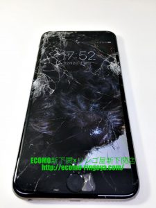 iPhone6plus ガラス割れ 液晶交換