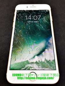 iPhone7 ガラス割れ 液晶交換