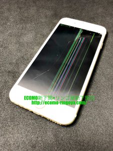 iPhone6 画面割れ 液晶内部不良 画面交換