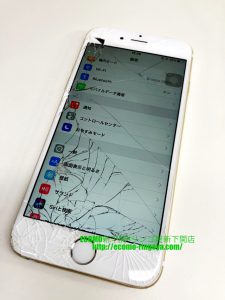 iPhone6 ガラス割れ 液晶交換
