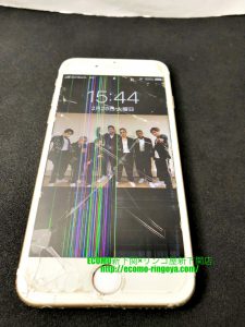 iPhone6sガラス割れ 液晶交換